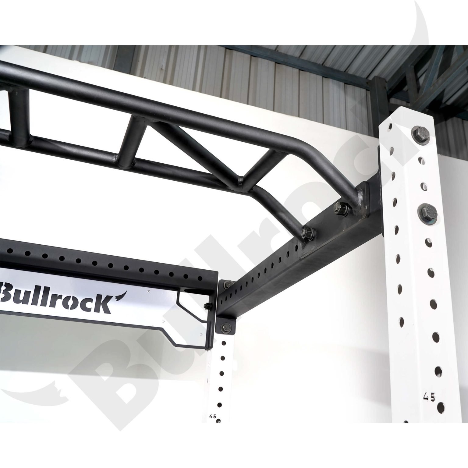 With Shorts PowerTec Power Rack Multi Grip Pull Up Bar In